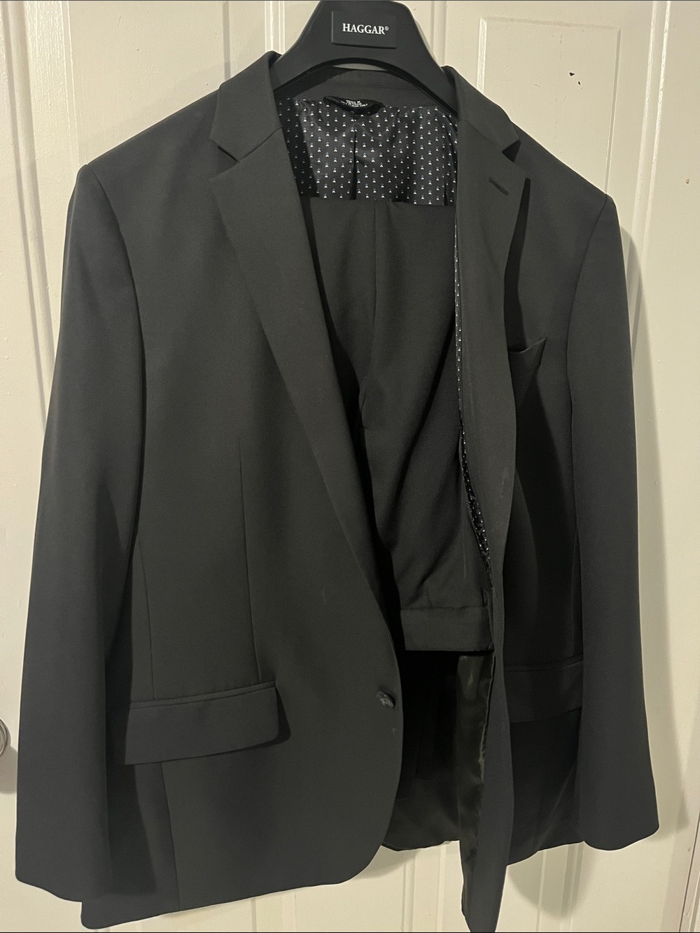 Haggar Brown Men's Single-Breasted Suit Jacket